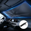 Umbrelă parasolar auto pliabilă cu protecție solară UV și izolare termică