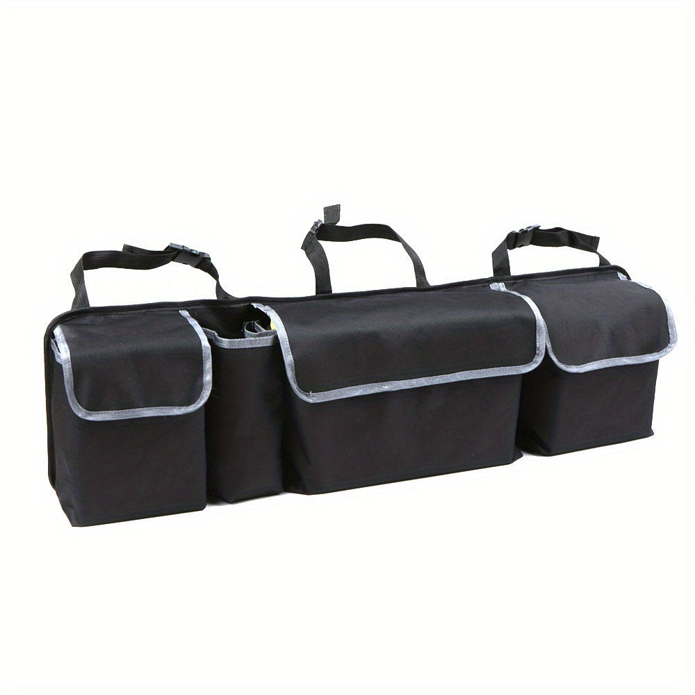 Organizator auto de portbagaj pliabil și impermeabil cu 4 compartimente