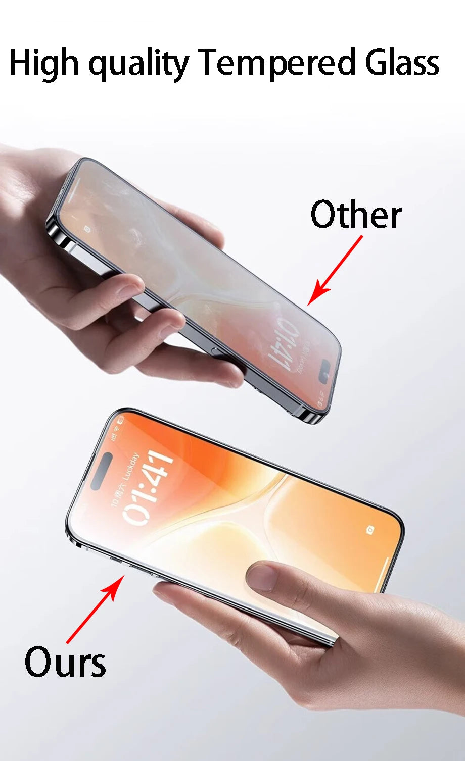 Folie de sticlă securizată pentru iPhone