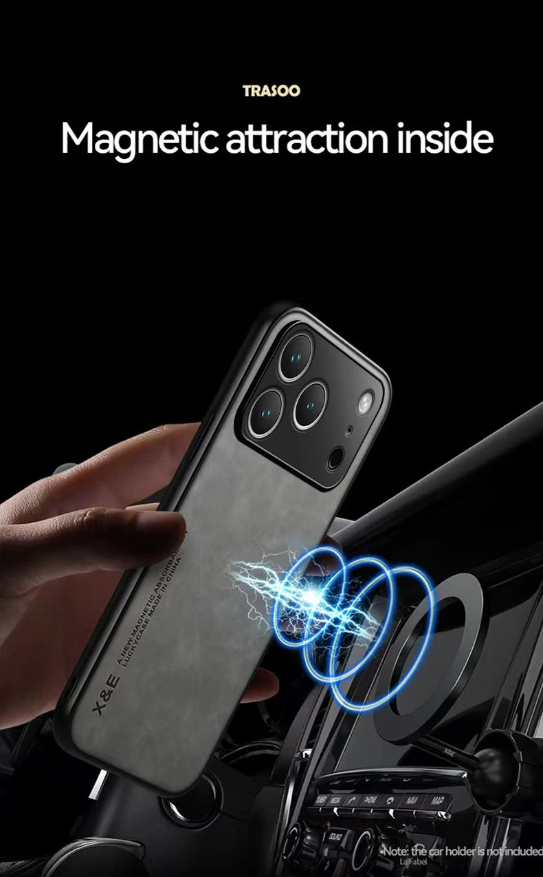 Husă de lux antișoc cu suport magnetic auto