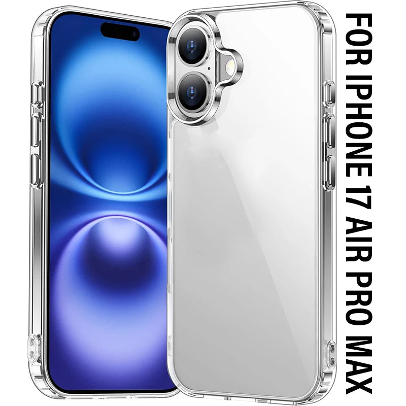 Husă transparentă antișoc pentru iPhone 17