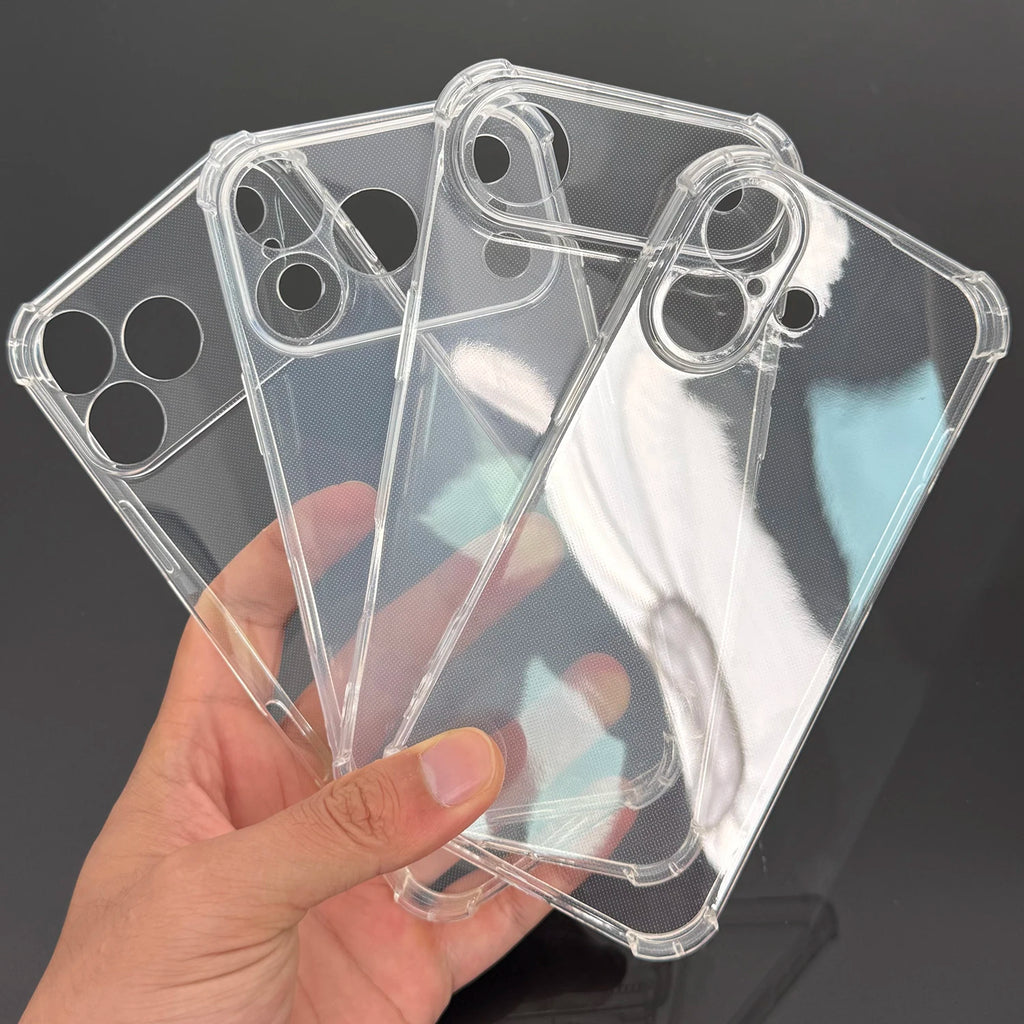 Husă transparentă antișoc pentru iPhone 17