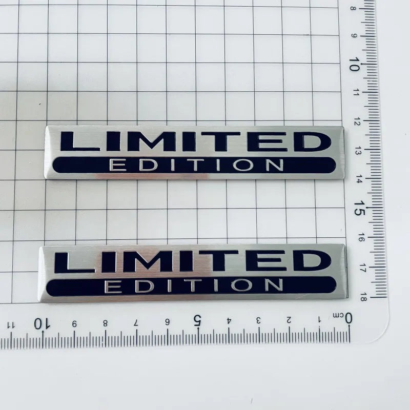 Emblemă auto metalică 3D din aluminiu „Limited Edition”