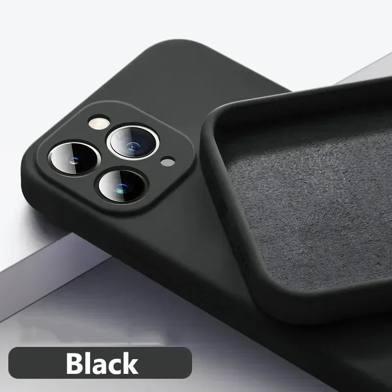Husă originală din silicon pentru iPhone 11–17 Pro Max