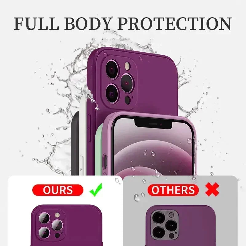 Husă originală din silicon pentru iPhone 11–17 Pro Max