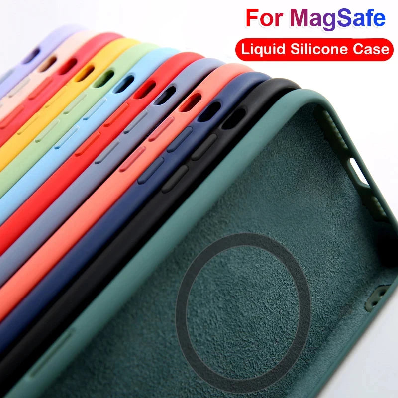 Husă magnetică din silicon - Magsafe