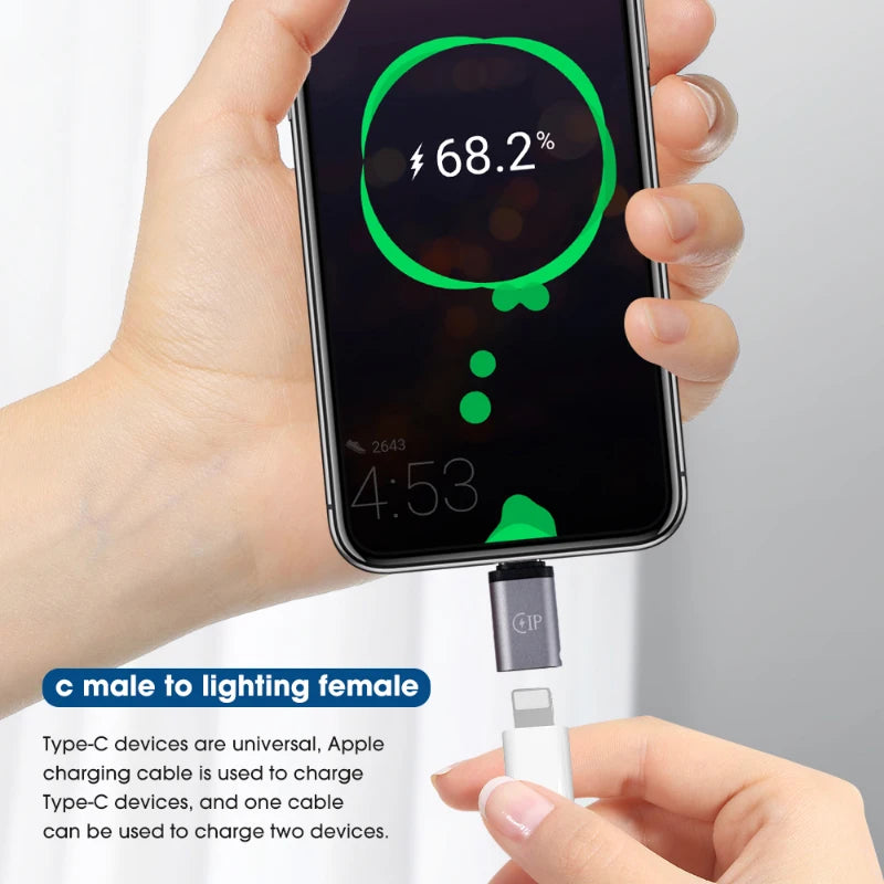 Adaptor Lightning la USB-C pentru încărcare rapidă