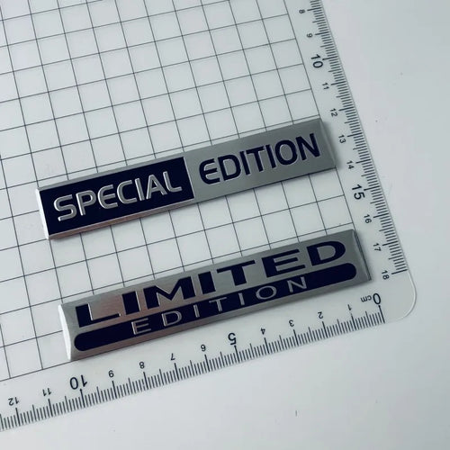 Emblemă auto metalică 3D din aluminiu „Limited Edition”