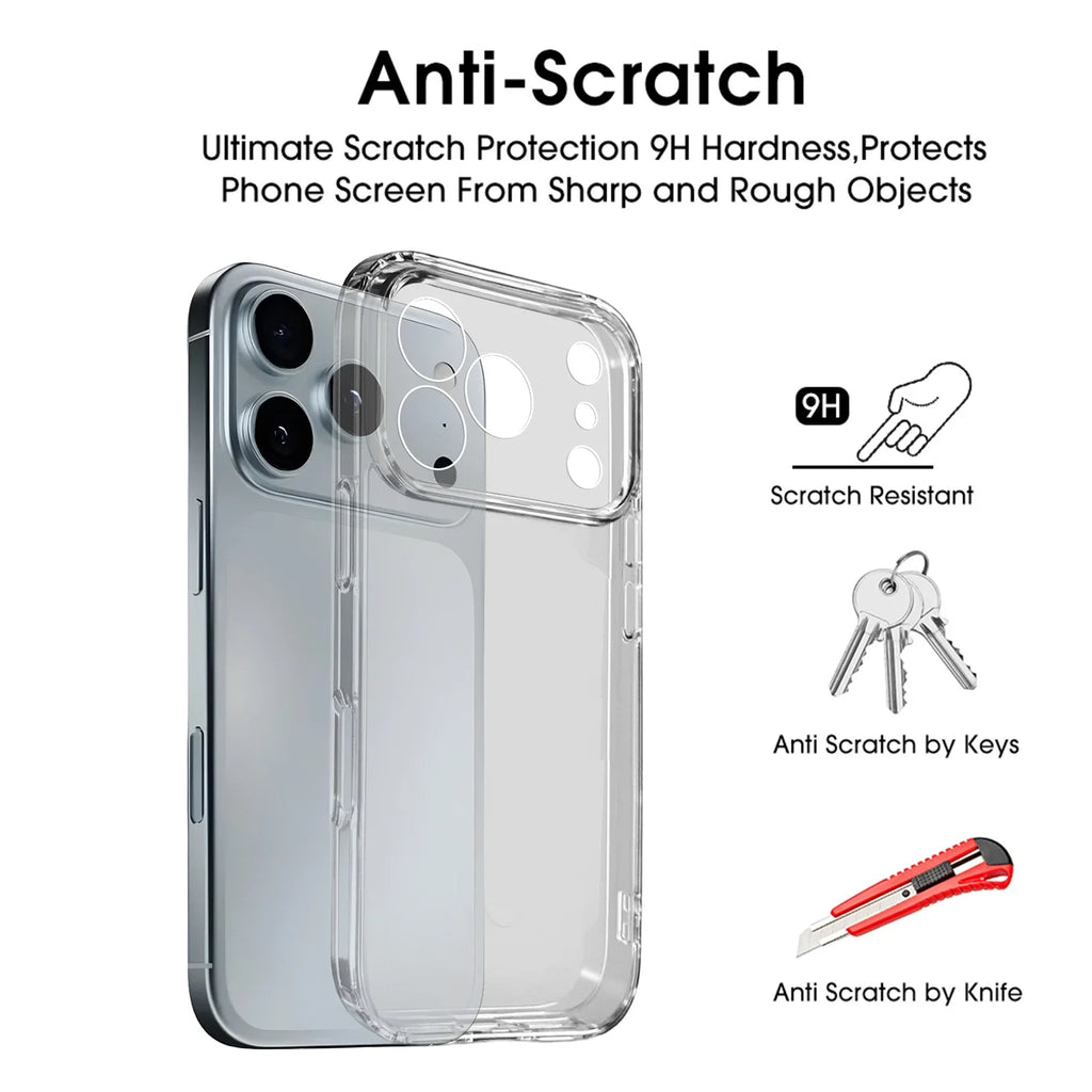 Husă transparentă antișoc pentru iPhone 17