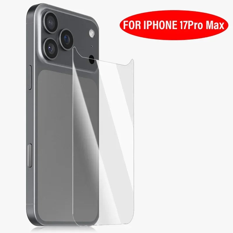 Folie hidrogel moale și transparentă pentru iPhone 17