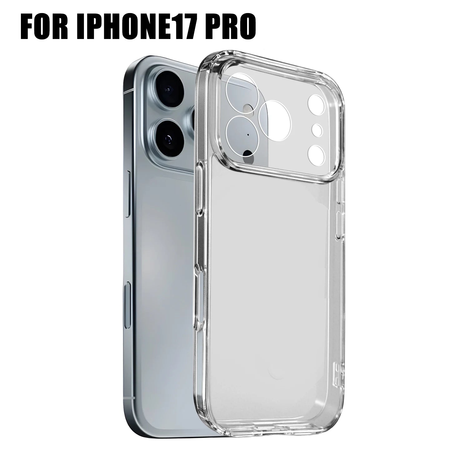 Husă transparentă antișoc pentru iPhone 17