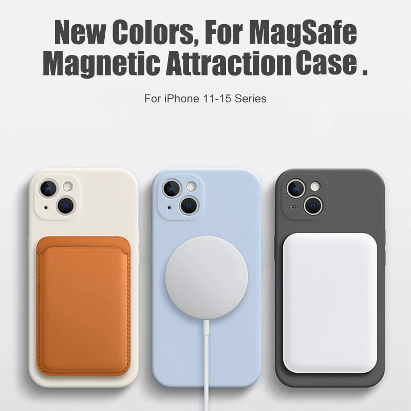 Husă magnetică din silicon - Magsafe