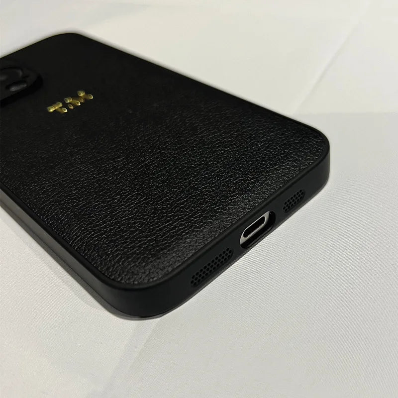 Husă personalizată de lux din piele pentru iPhone