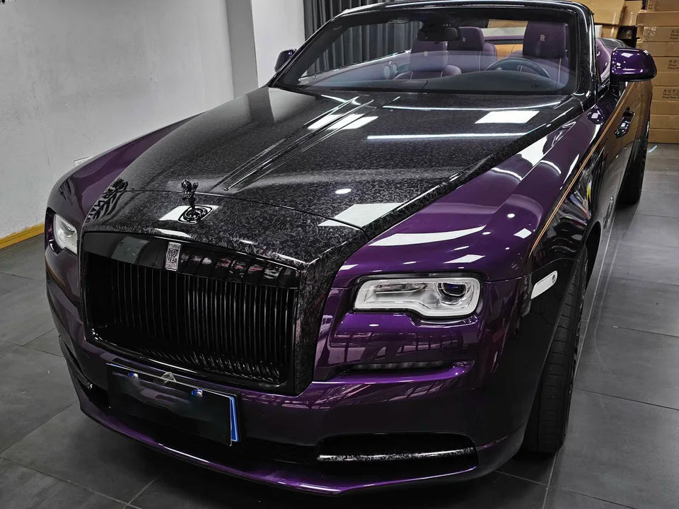 Folie auto din fibră de carbon forjată