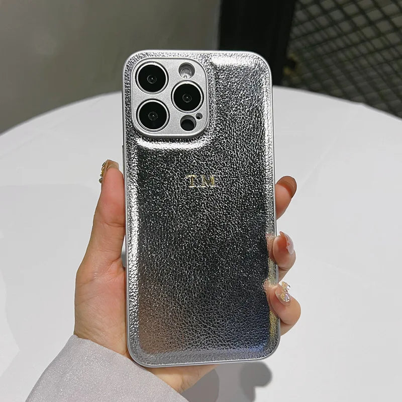 Husă personalizată de lux din piele pentru iPhone