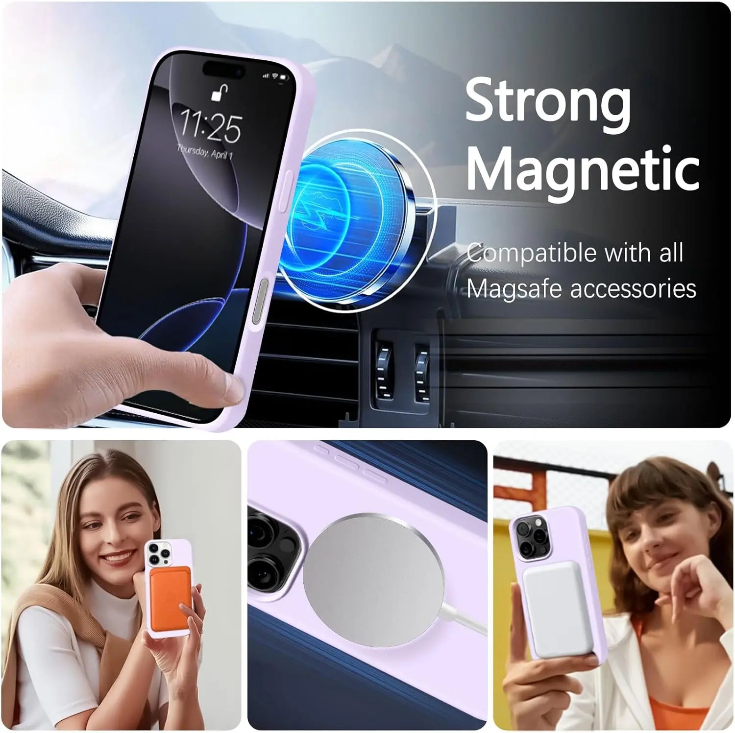 Husă magnetică din silicon moale