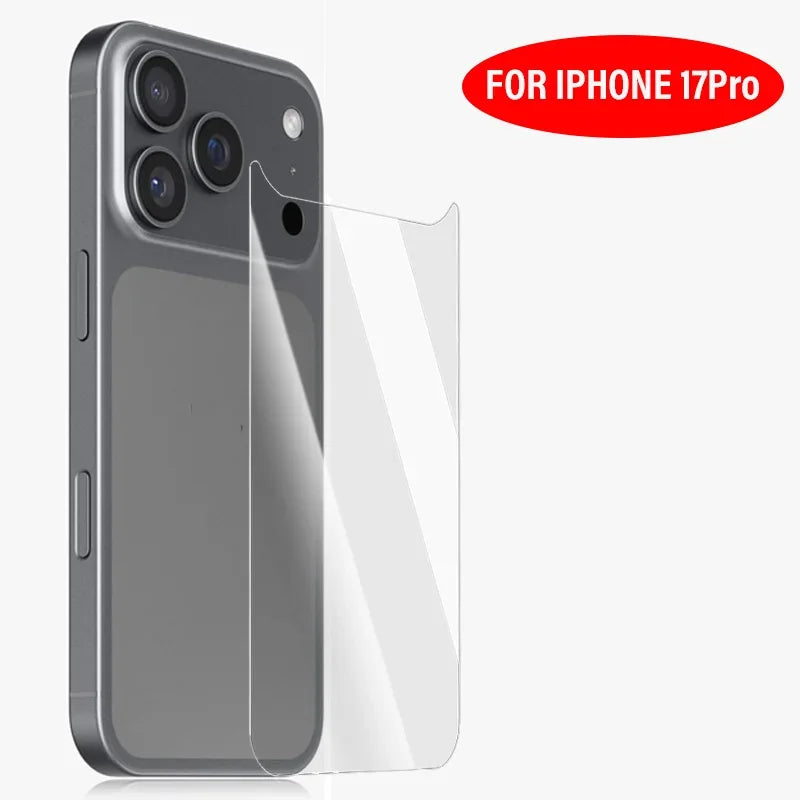 Folie hidrogel moale și transparentă pentru iPhone 17