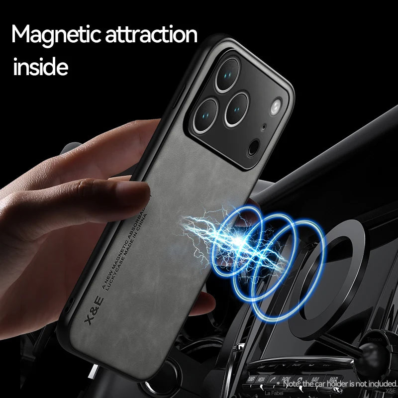 Husă de lux antișoc cu suport magnetic auto