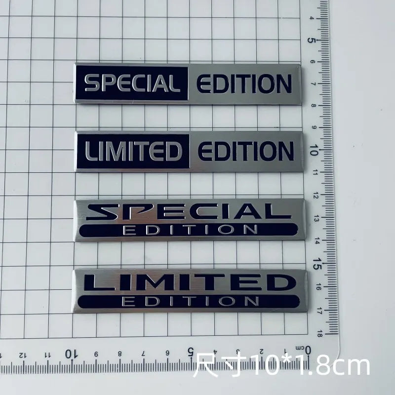 Emblemă auto metalică 3D din aluminiu „Limited Edition”