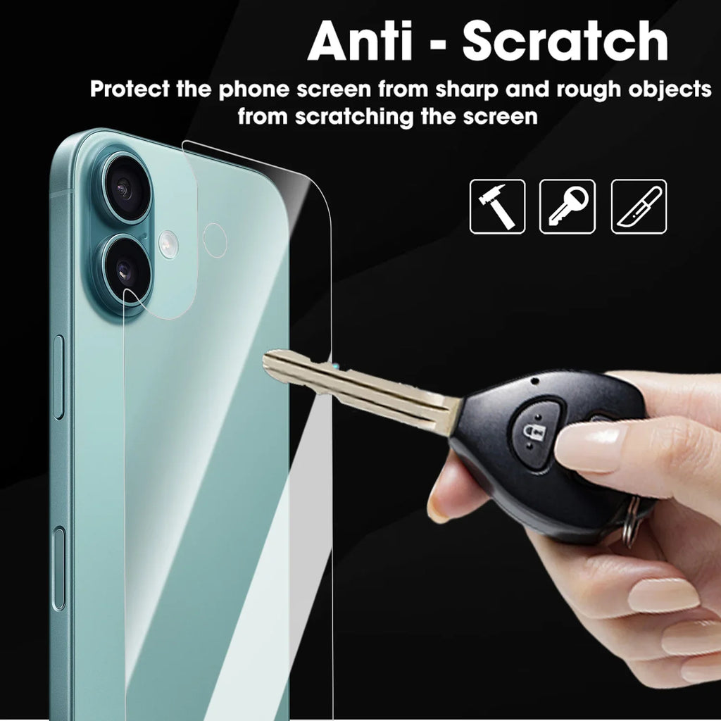 Folie hidrogel moale și transparentă pentru iPhone 17