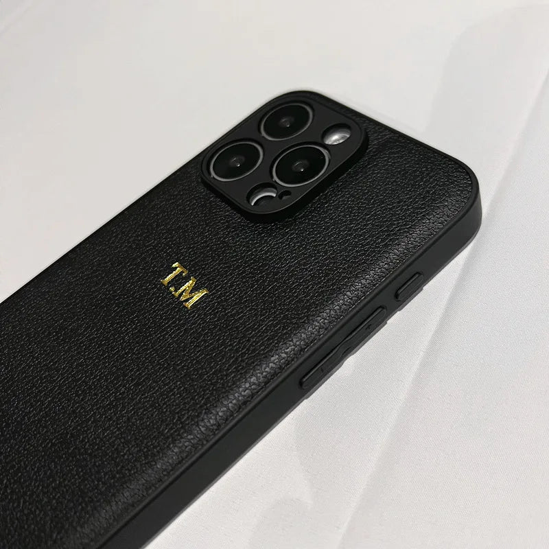 Husă personalizată de lux din piele pentru iPhone
