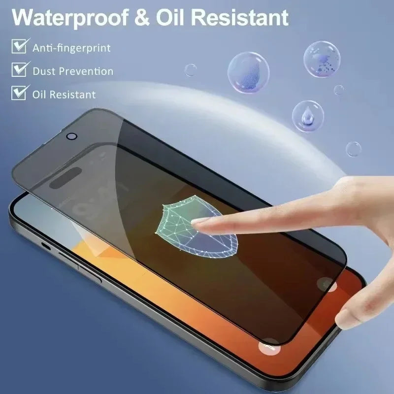 Folie de protecție ecran Anti-Spy cu acoperire completă pentru iPhone