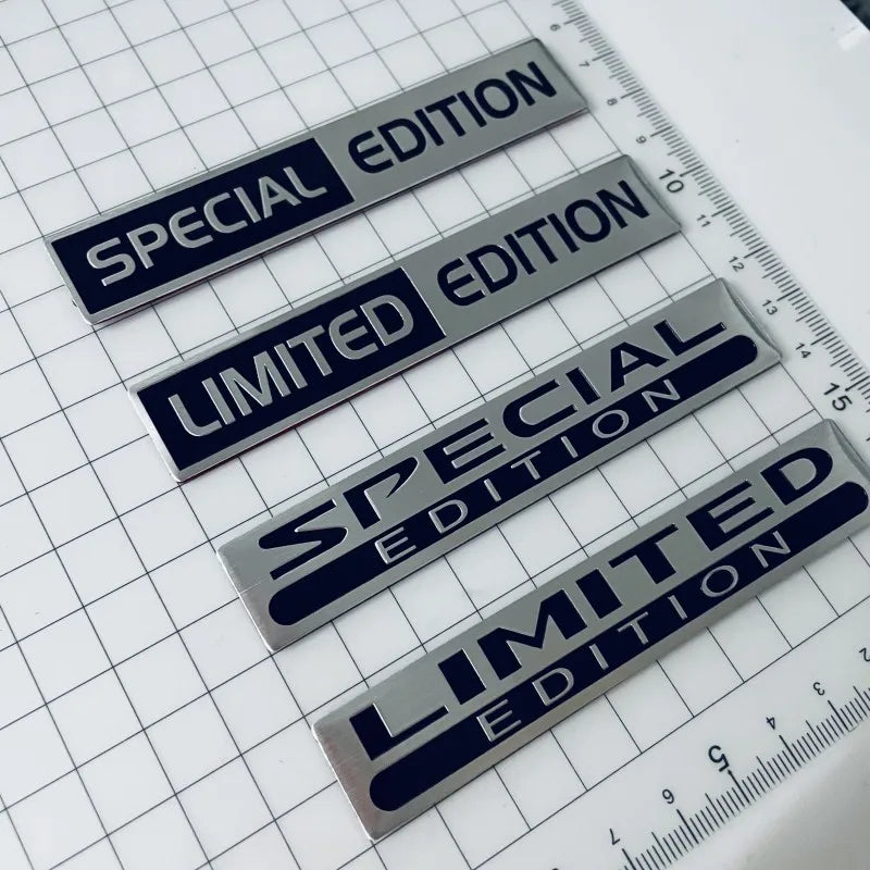 Emblemă auto metalică 3D din aluminiu „Limited Edition”