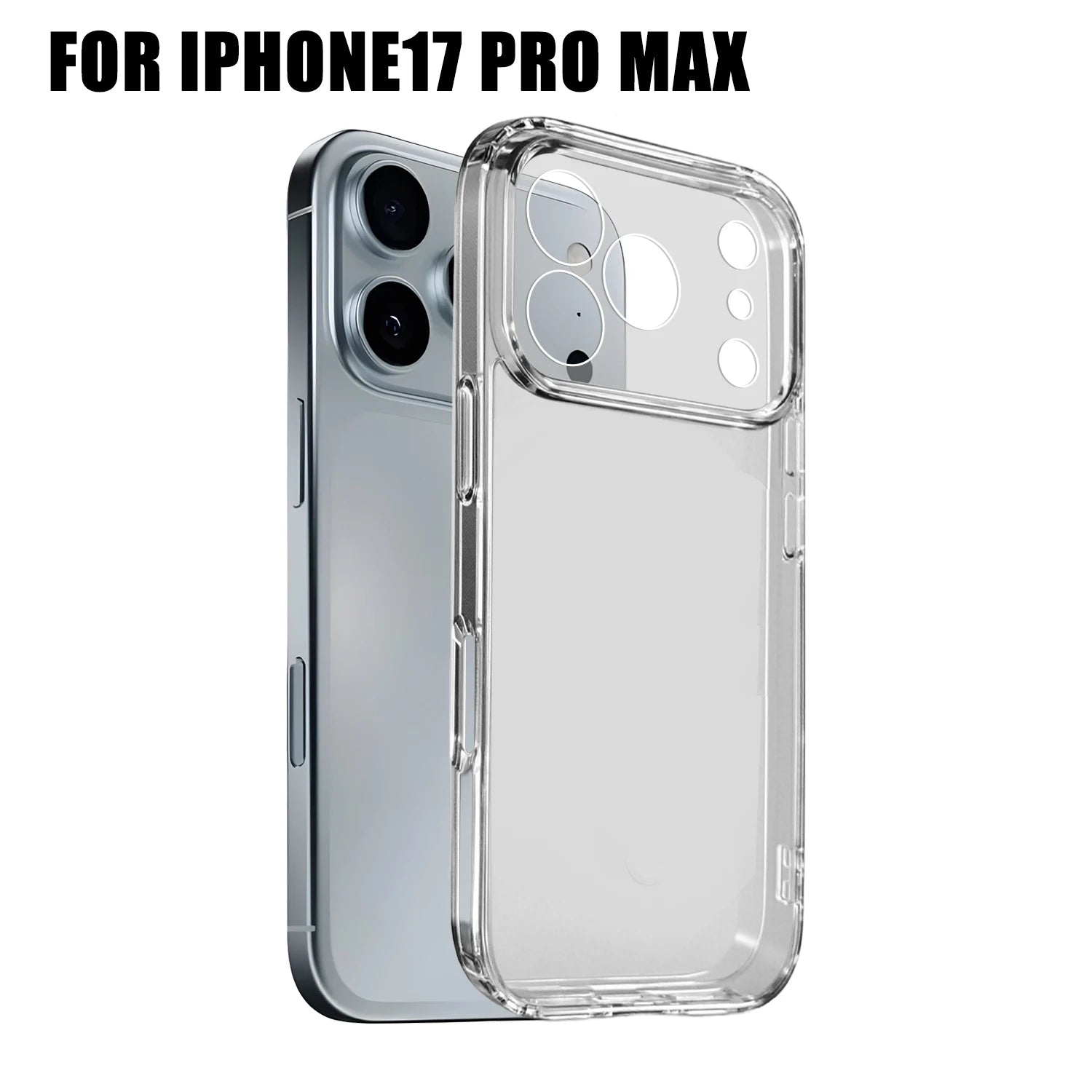 Husă transparentă antișoc pentru iPhone 17