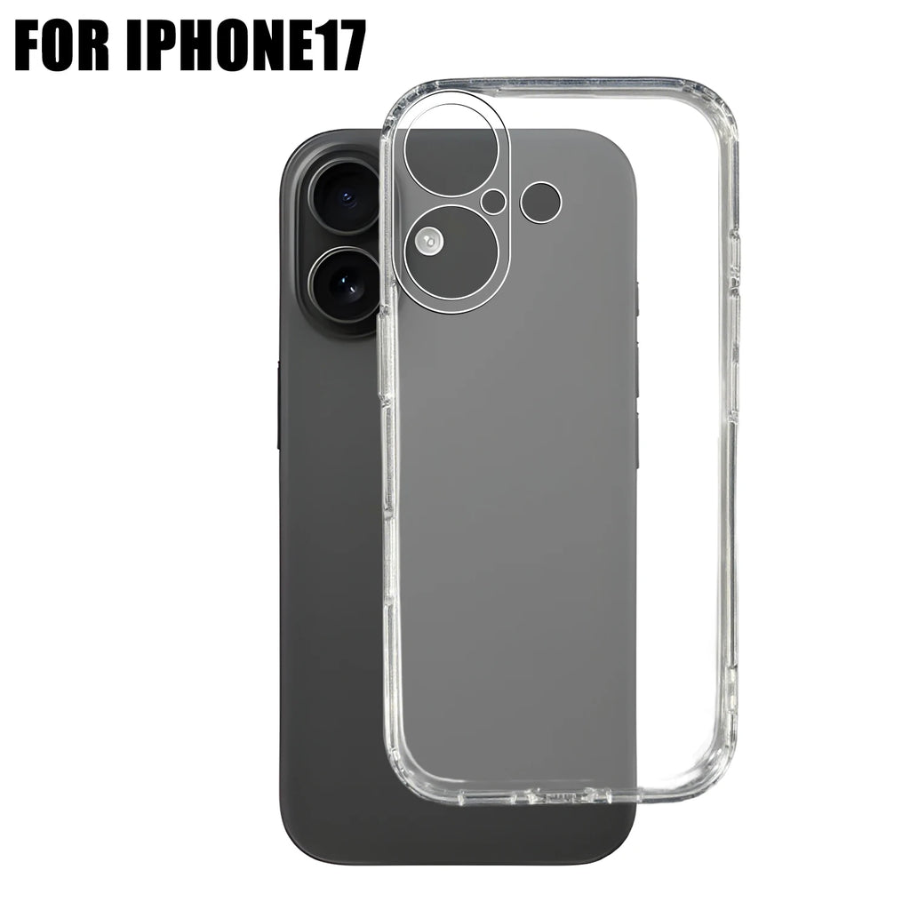Husă transparentă antișoc pentru iPhone 17