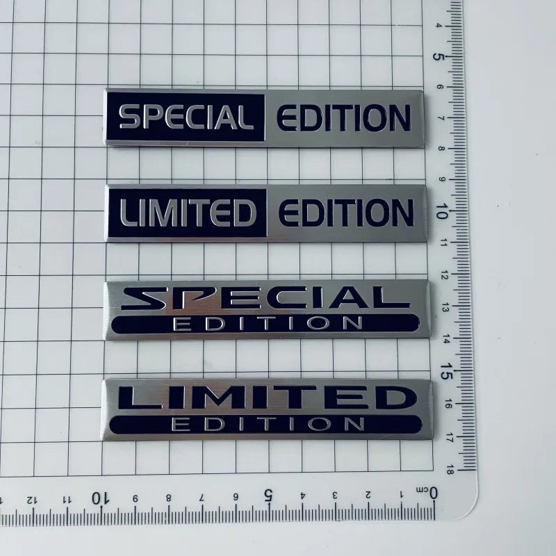Emblemă auto metalică 3D din aluminiu „Limited Edition”