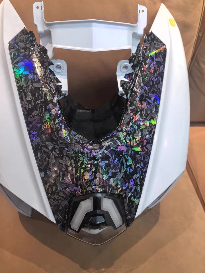 Folie auto din fibră de carbon forjată