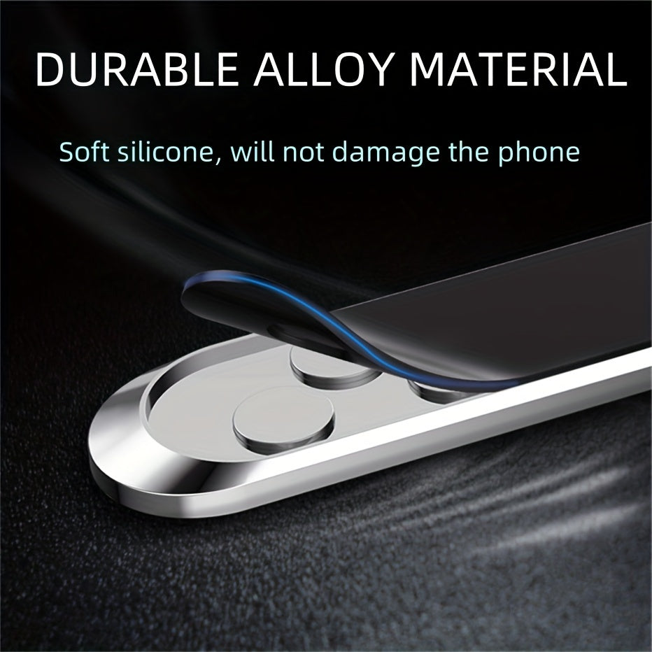 Suport auto magnetic din aluminiu, montare pe bord