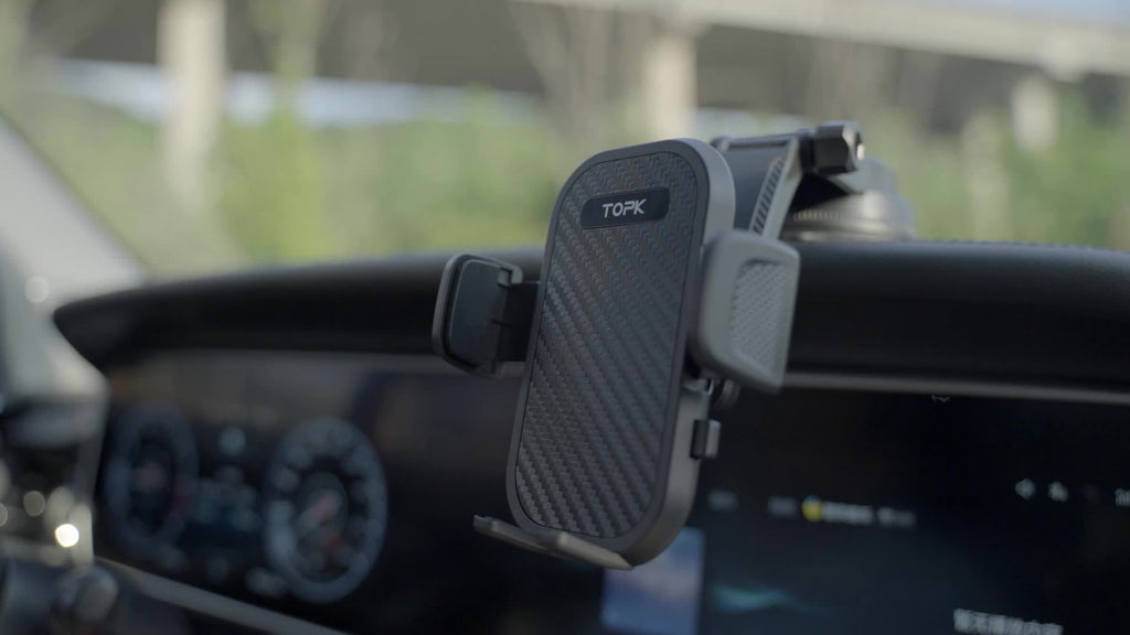 Suport auto reglabil pentru telefon, montare pe bord